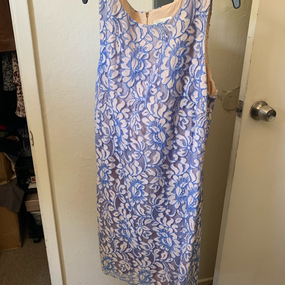 Blue & Cream Dress